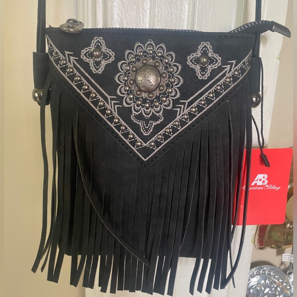 NEW- Boho fringe small crossbody bag